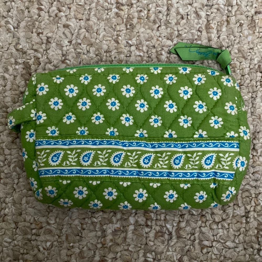 Vera Bradley Green Apple Small Cosmetic Bag